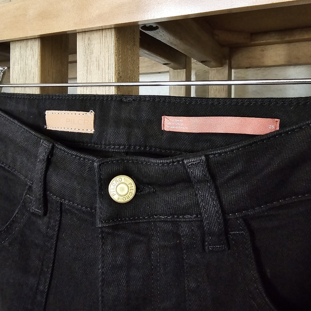 Anthropologie Pilcro The Icon Flare Jeans Size 25 – Black – New With Tags - Picture 9 of 10